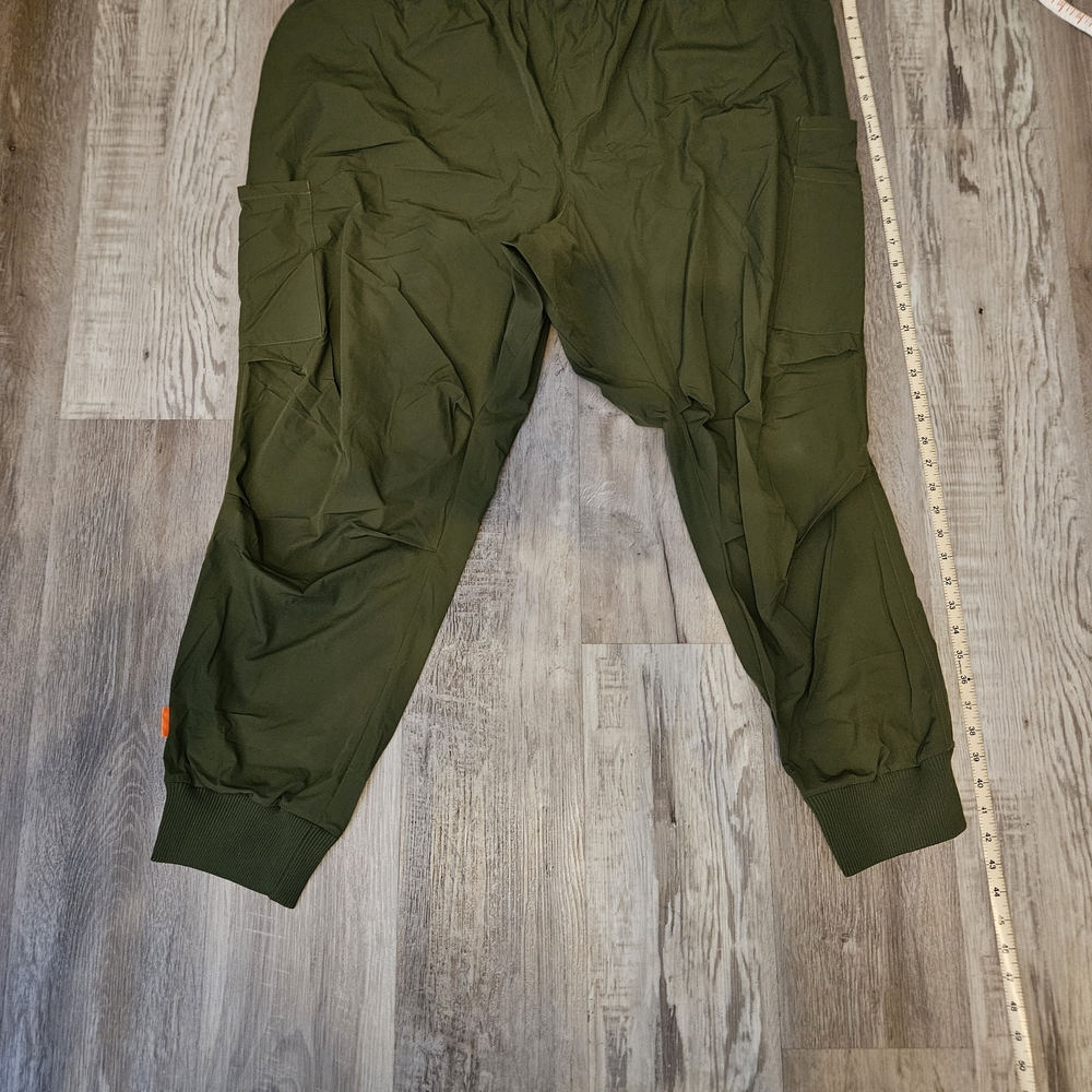 Adidas Ivy Park Men's 2XL Olive Cargo Jogger Sweatpants with Ribbed Ankles